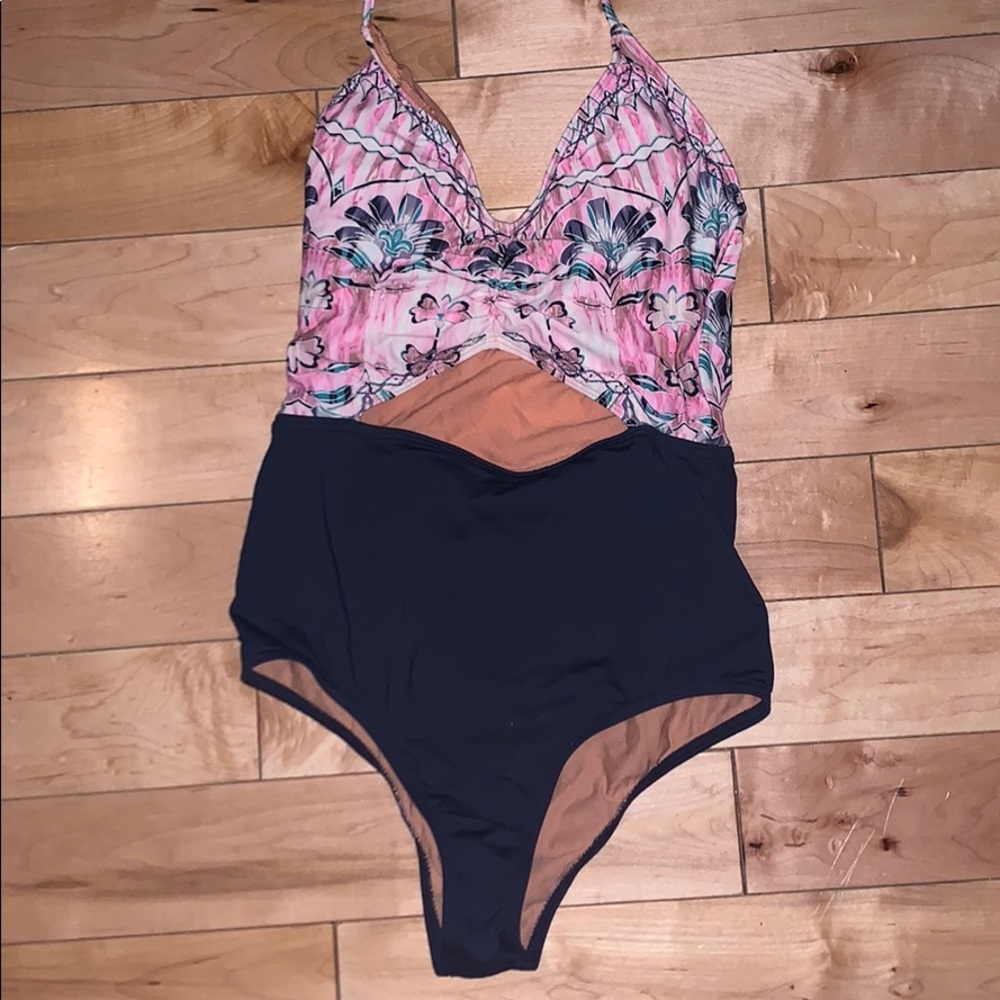 Roxy One Piece Cutout Swimsuit